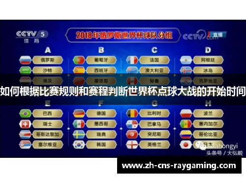 如何根据比赛规则和赛程判断世界杯点球大战的开始时间