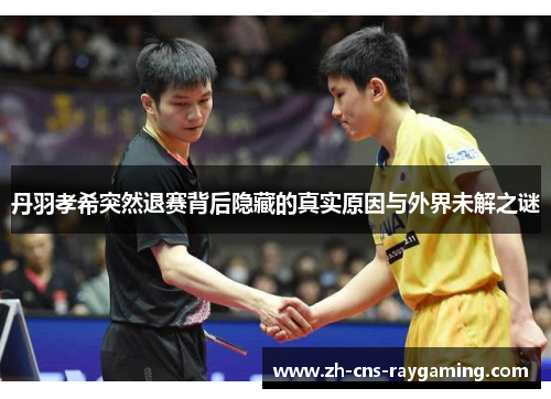 丹羽孝希突然退赛背后隐藏的真实原因与外界未解之谜 丹羽孝希突然退赛背后隐藏的真实原因与外界未解之谜